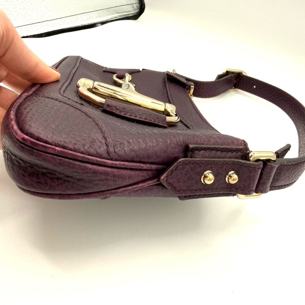 Gucci Purple Hasler Horsebit Shoulder Bag - Picture 6 of 11